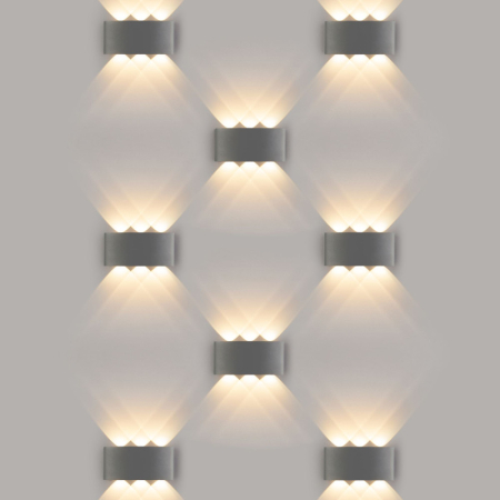 Светильник настенный Elektrostandard 1551 TECHNO LED TWINKY TRIO серый
