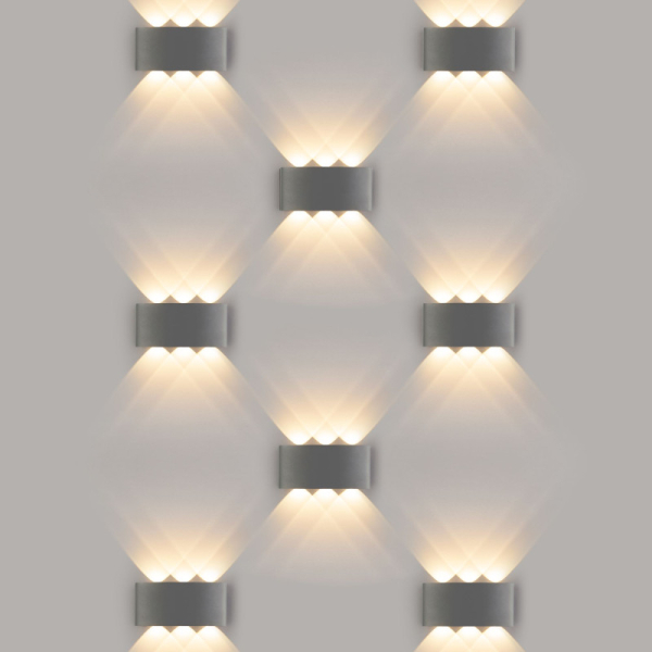 Светильник настенный Elektrostandard 1551 TECHNO LED TWINKY TRIO серый