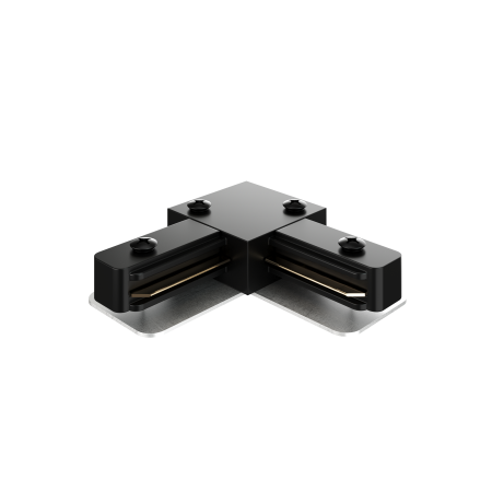 Соединитель L Geniled для однофазного шинопровода Чёрный