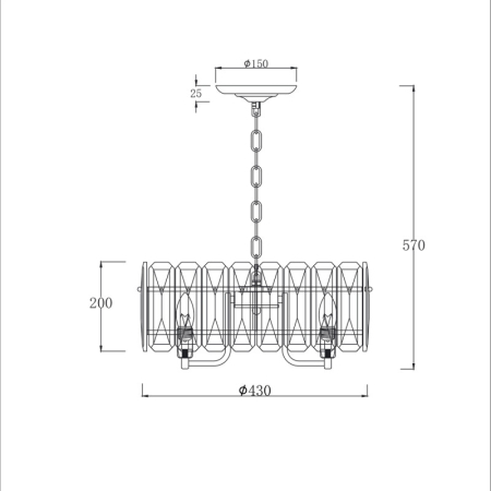 Подвесная люстра Escada 2115/6S Chrome