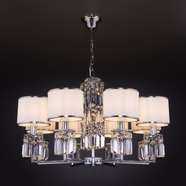 Подвесная люстра Eurosvet 10099/8 хром/хрусталь