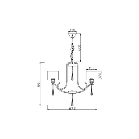 Подвесная люстра Vele Luce VL1623L05