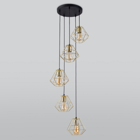 Подвесной светильник TK Lighting 2576 Diamond Gold