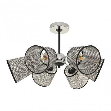 Люстра на штанге Arte Milano 320007/3+3 CR.BK