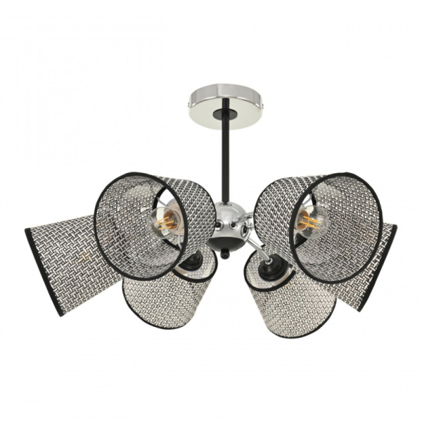 Люстра на штанге Arte Milano 320007/3+3 CR.BK