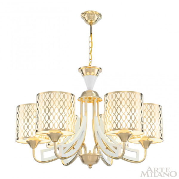 Подвесная люстра Arte Milano 303387/6 Wh/Gd