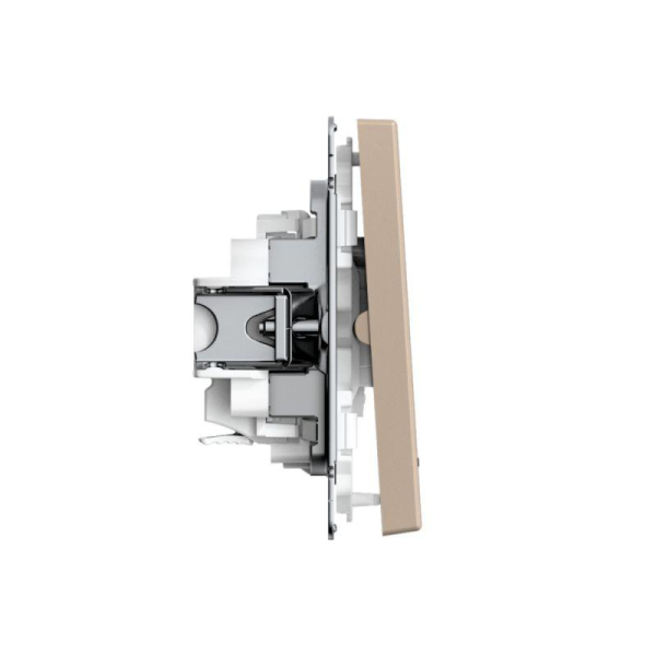 Выключатель 2-кл. ArtGallery (сх. 5а) 10AX с подсветкой быстрозажим. клем. механизм песочн. SE GAL001253S