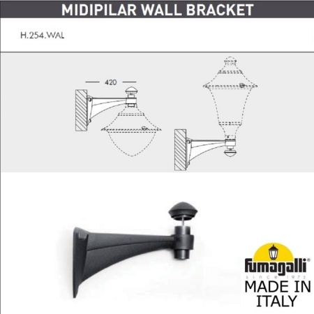 Светильник настенный Fumagalli F50.254.000.AXE27