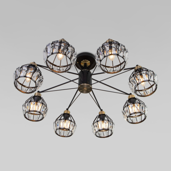 Люстра на штанге Eurosvet 70075/8 черный