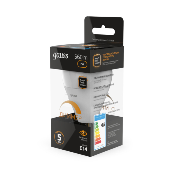 Светодиодная лампа Gauss 105101107-D