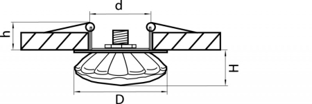 Встраиваемый светильник Lightstar 004512