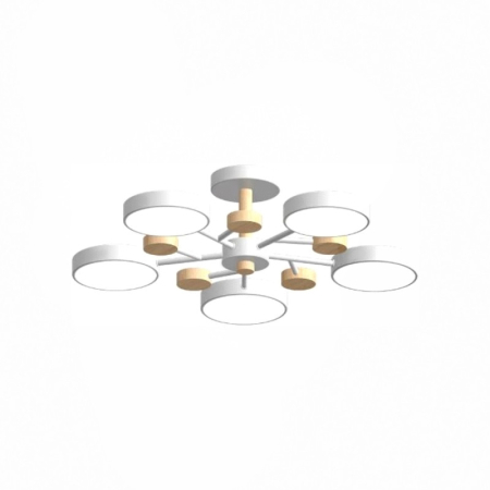 Люстра на штанге LED4U L3204-620 WH