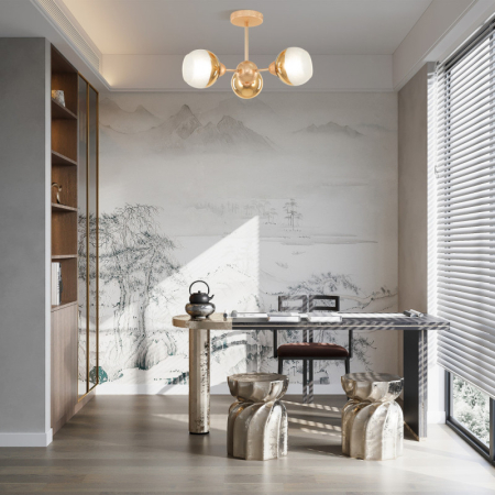 Люстра на штанге Arte Milano 327007/3 GD