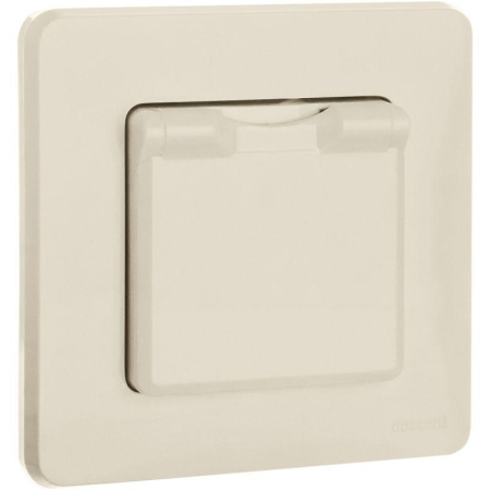 Розетка 1-м СП Inspiria 16А IP44 250В 2P+E защ. шторки с крышкой немецк. стандарт механизм сл. кость IEK 673741