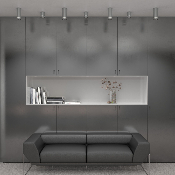 Накладной светильник Elektrostandard DLR021 9W 4200K хром матовый