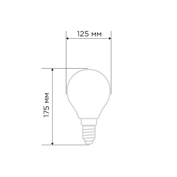 Лампа филаментная LOFT GLOBE A125 11,5Вт 1380Лм 2400K E27 золотистая колба REXANT