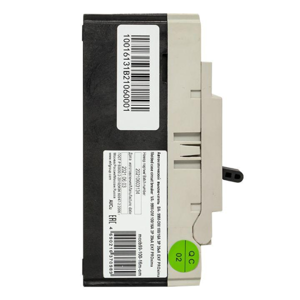 Выключатель автоматический 3п 100/ 16А 35кА ВА-99М РМРС PROxima EKF mccb99-100-16m-om