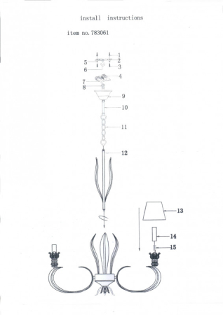 Подвесная люстра Lightstar 783061