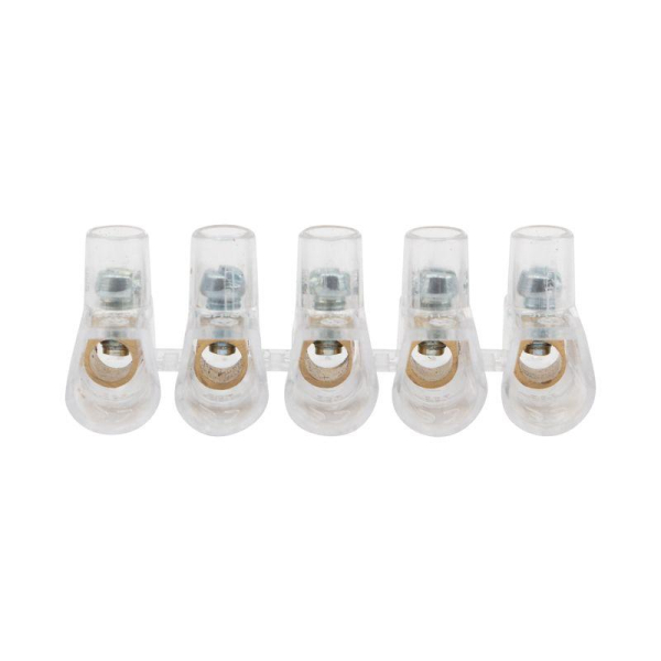 Концевой зажим винтовой изолированный КЗВИ 2,5 мм² (5х1) (20 шт./уп.) REXANT