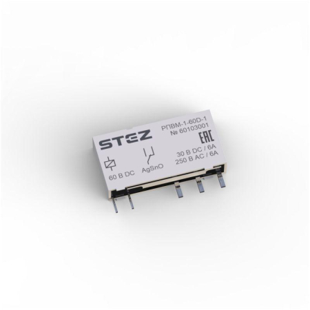 Реле одиночное РПВМ-1-60D-1 СТЭЗ 60103001