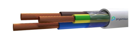 Провод ПВС 3х2.5 Б ПЭТ-ПЛЕНКА (бухта) (м) РЭК-PRYSMIAN 2503050201
