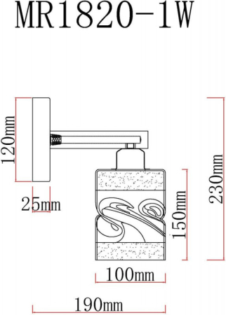 Бра MyFar MR1820-1W