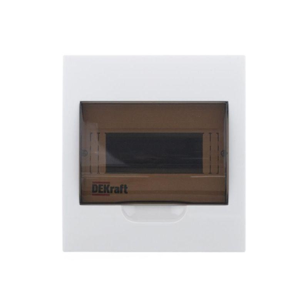 Корпус встраиваемый ЩРВ-П-8 22х20х9 8мод. IP41 пластик. DEKraft 31003DEK