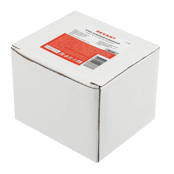 Блок зажимов клеммный БЗД 1-полюсный 16 мм2 60A на DIN-рейку REXANT