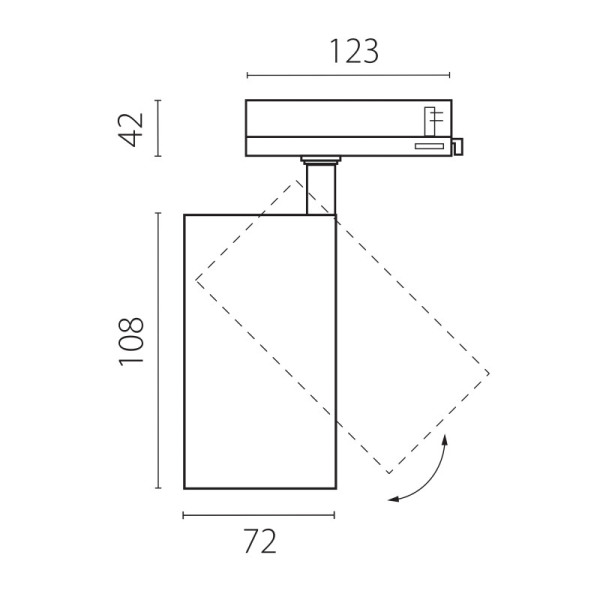 Светильник на шине Lightstar A5247QT