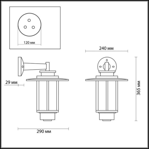 Светильник настенный Odeon Light 4047/1W