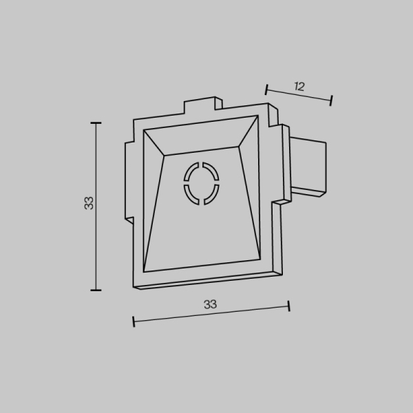 Заглушка Maytoni Technical TRA084EC-12B