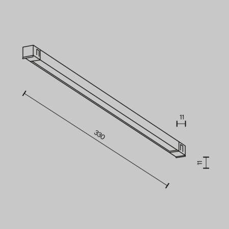 Светильник на шине Maytoni Technical TR240-2-6W3K-B