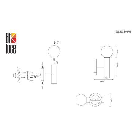 Бра ST-Luce SL1210.501.01