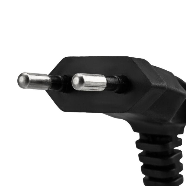 Шнур сетевой, вилка угловая СЕЕ 7/16 - разъем IEC 320 C7, кабель 2x0,75 мм², длина 1,5 метра (PVC пакет) REXANT