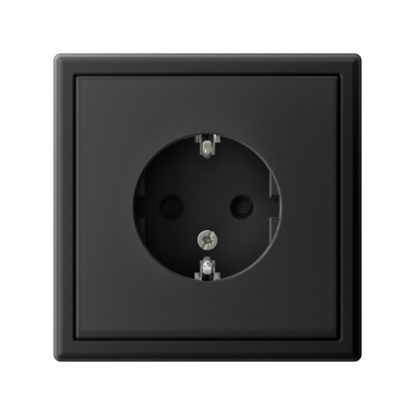 Розетка ArtGallery 16А с заземл. защ. шторки механизм карбон SE GAL001045
