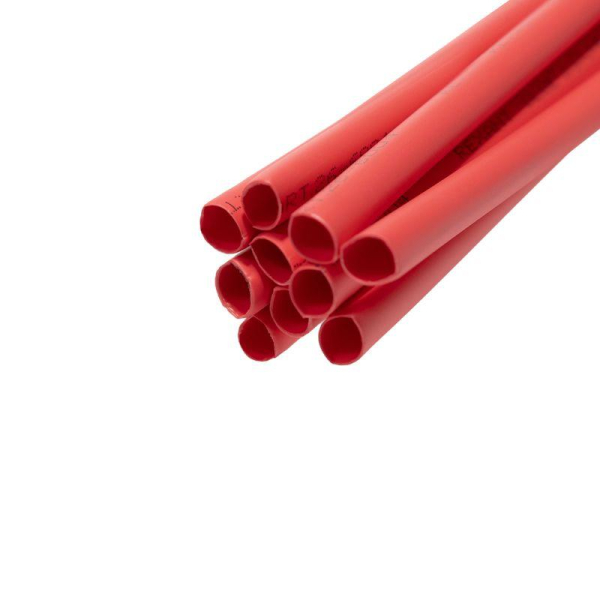 Трубка термоусаживаемая СТТК (3:1) двустенная клеевая 6,0/2,0мм, красная, упаковка 10 шт. по 1м REXANT