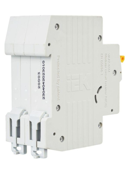 Выключатель автоматический модульный 2п C 10А 6кА ВА47-60M KARAT IEK MVA31-2-010-C