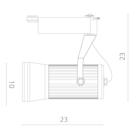 Светильник на шине ARTE Lamp A6330PL-1BK