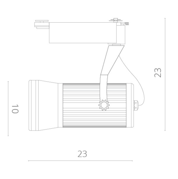 Светильник на шине ARTE Lamp A6330PL-1BK