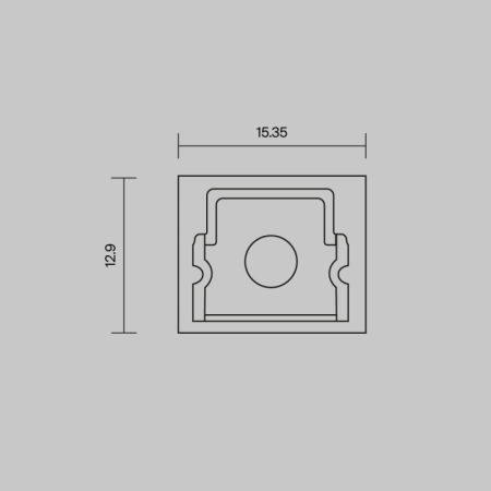Заглушка профиля Maytoni Technical 642053