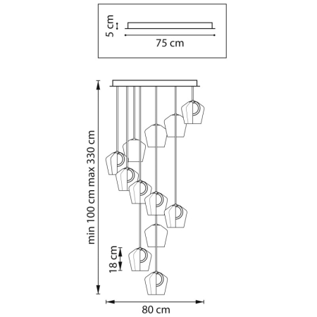 Каскадная люстра Lightstar 796229
