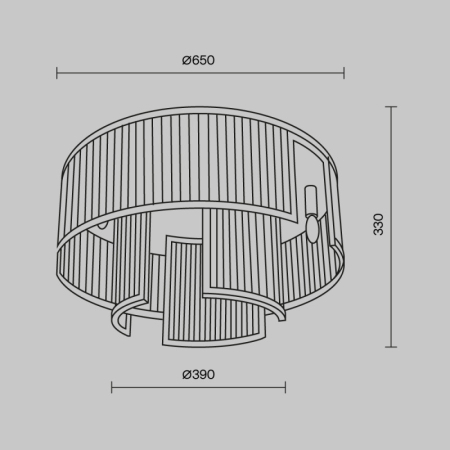 Накладная люстра Maytoni MOD174CL-09G