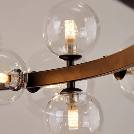 Подвесная люстра DeLight Collection 8828P/L black/clear