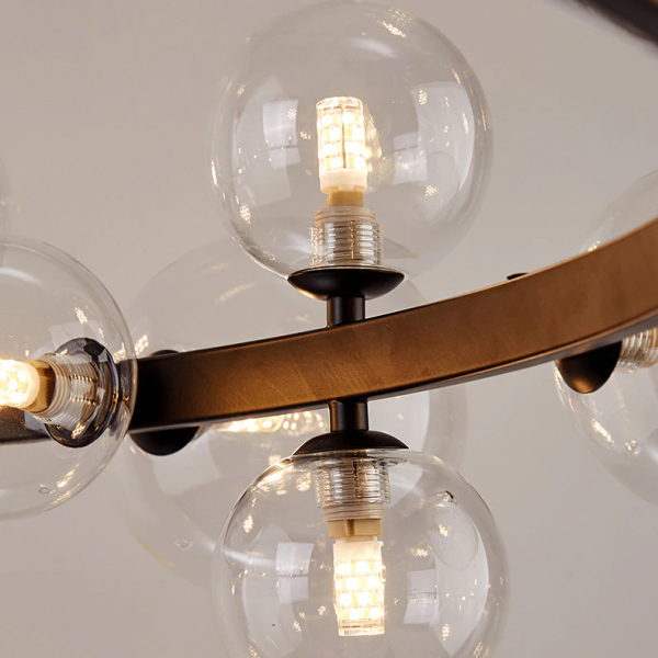 Подвесная люстра DeLight Collection 8828P/L black/clear