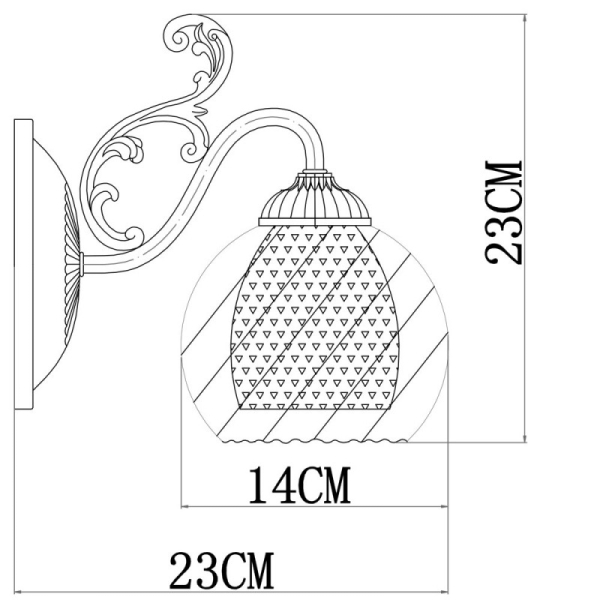 Бра ARTE Lamp A7062AP-1AB