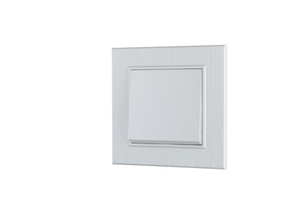 Выключатель 1-клав. Karea LINE STAR жемчуж. Makel 86100001