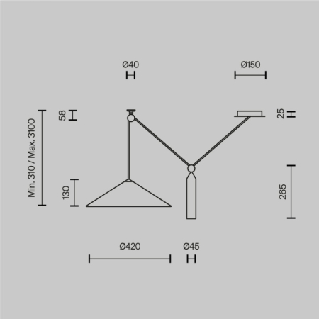 Подвесной светильник Maytoni Technical P080PL-01W