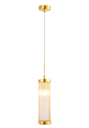 Подвесной светильник Crystal Lux TADEO SP1 D100 GOLD/TRANSPARENTE
