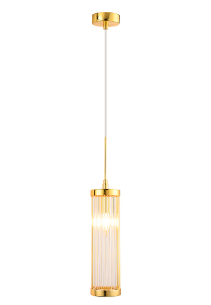 Подвесной светильник Crystal Lux TADEO SP1 D100 GOLD/TRANSPARENTE