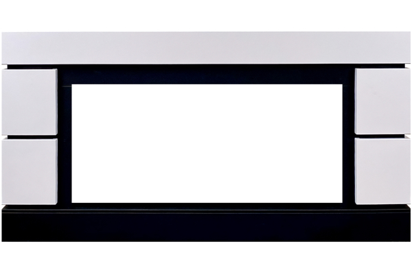 Royal Flame Каминокомплект Modern 42 (Разборный) - Белый с черным с очагом Vision 42 LED